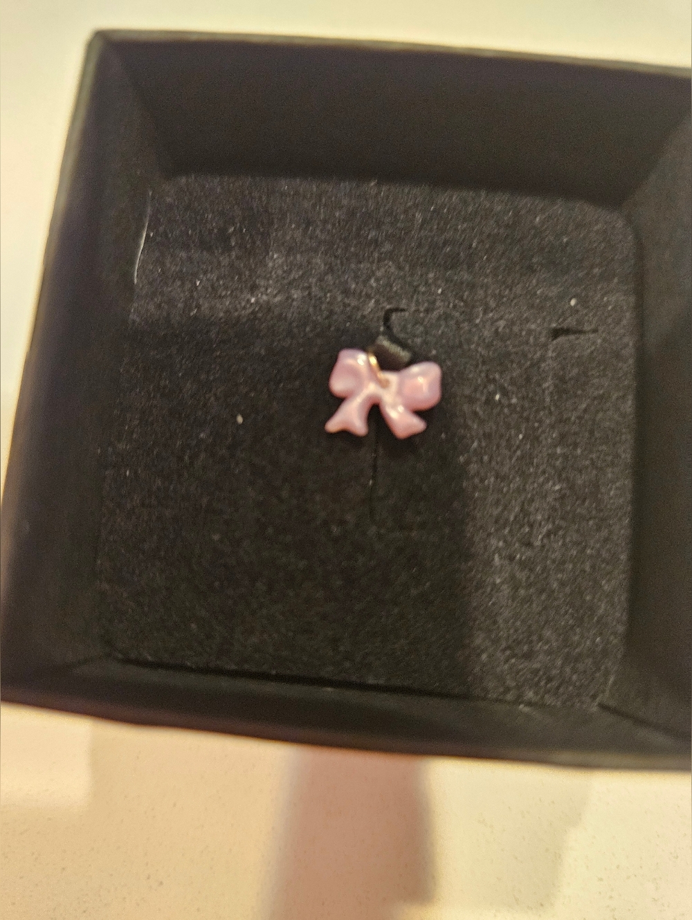 Catbird Pink Bow Charm - Picture 2 of 4